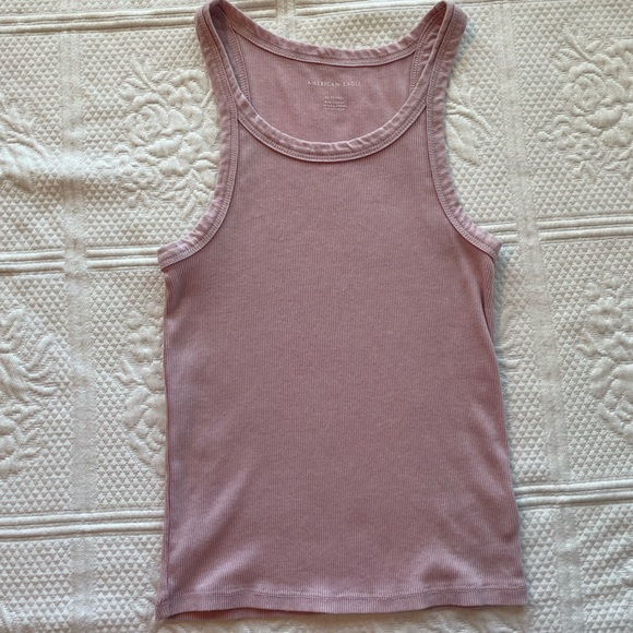 AE True Tank Top Ribbed Icy Lavender Purple XS - Picture 3 of 9